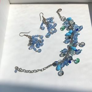 Beautiful beaded necklace and earrings set